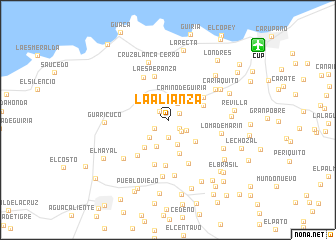 map of La Alianza