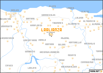 map of La Alianza