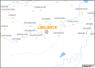 map of La Alianza