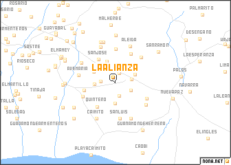 map of La Alianza