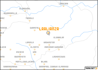 map of La Alianza