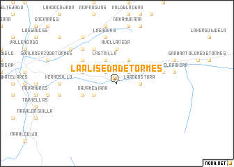 map of La Aliseda de Tormes