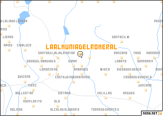 map of La Almunia del Romeral
