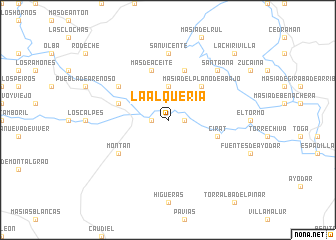 map of La Alquería