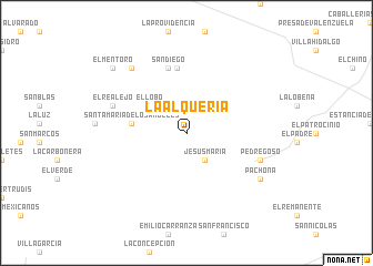 map of La Alquería