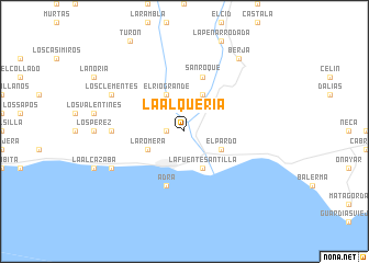 map of La Alquería