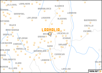 map of La Amalia