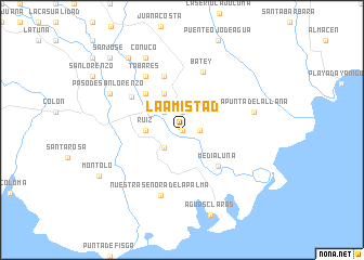 map of La Amistad