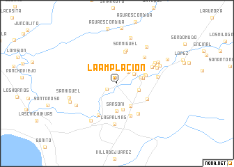 map of La Amplación