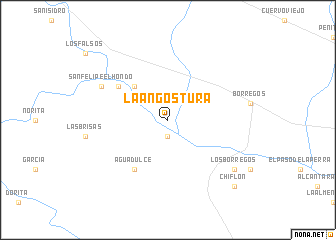 map of La Angostura