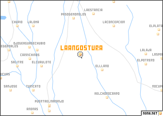 map of La Angostura