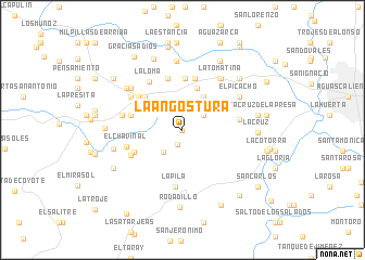 map of La Angostura