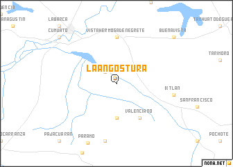 map of La Angostura