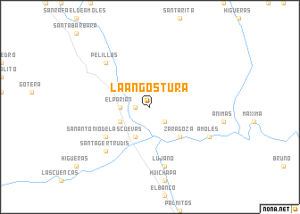 map of La Angostura