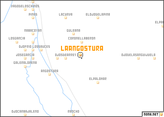 map of La Angostura