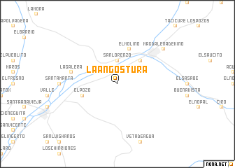 map of La Angostura