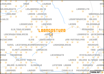 map of La Angostura