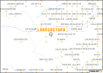 map of La Angostura