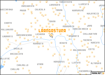 map of La Angostura