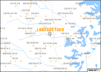 map of La Angostura