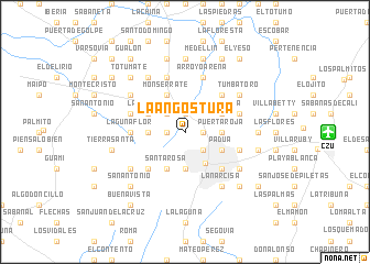 map of La Angostura