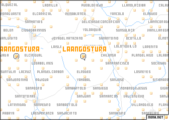 map of La Angostura