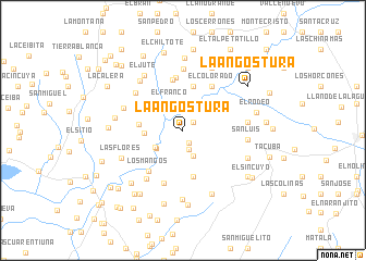 map of La Angostura