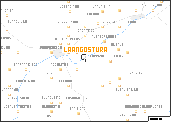 map of La Angostura