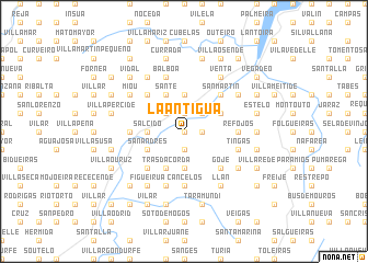 map of La Antigua