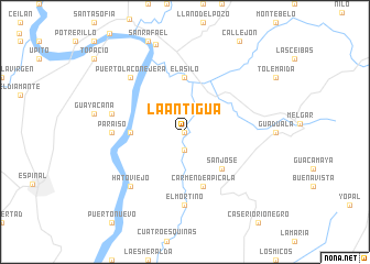 map of La Antigua