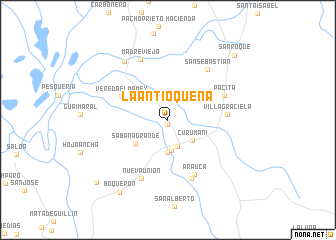 map of La Antioqueña