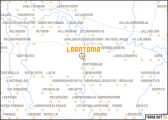 map of La Antonia