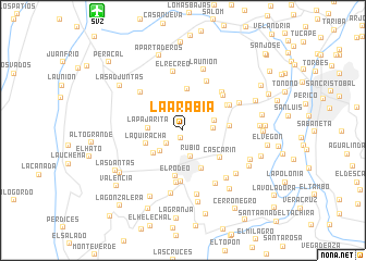 map of La Arabia