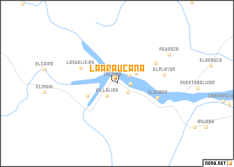 map of La Araucana