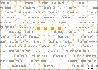 map of La Arena Arriba