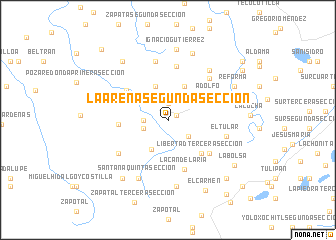 map of La Arena Segunda Sección