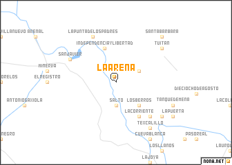 map of La Arena