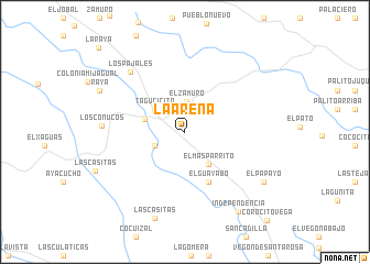 map of La Arena