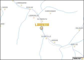 map of La Arena