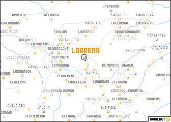 map of La Arena