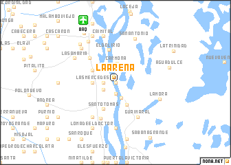map of La Arena