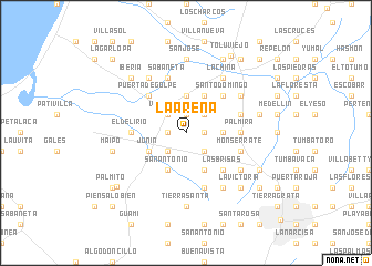 map of La Arena