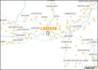 map of La Arena