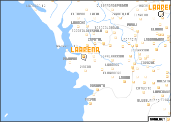 map of La Arena