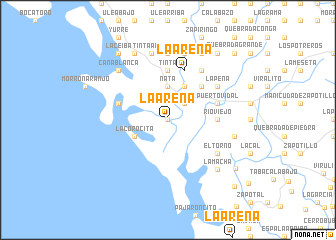 map of La Arena