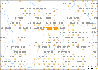 map of La Arena