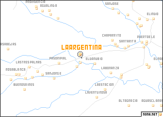 map of La Argentina