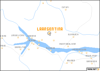 map of La Argentina