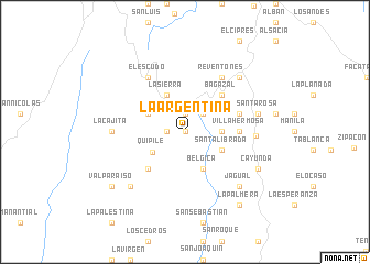 map of La Argentina