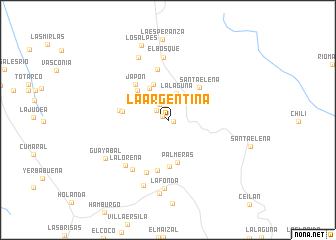 map of La Argentina